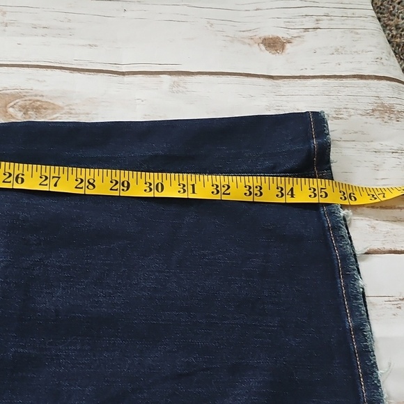 Maurices Everflex Flare Dark Wash Distressed Hem Jeans NWT - Picture 16 of 16